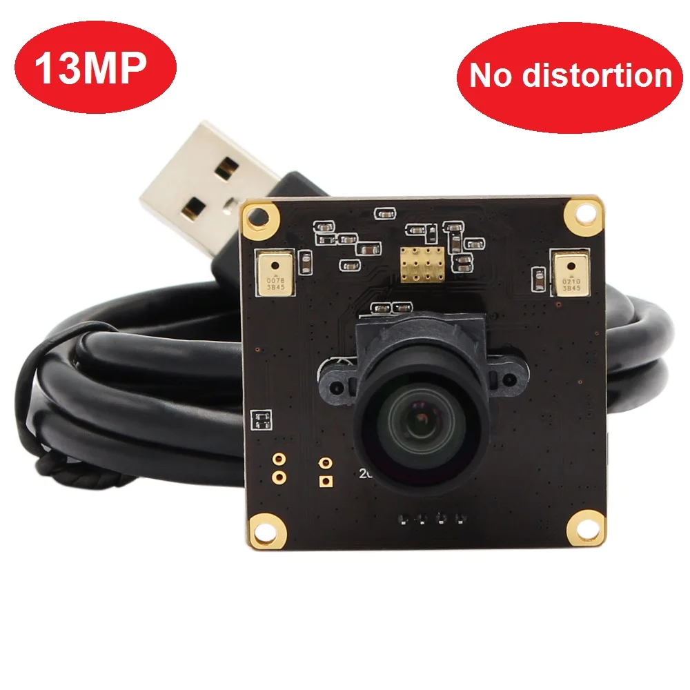 ELP 13MP модуль камеры высокого разрешения M12 без искажений Объектив USB 2 0 веб камера