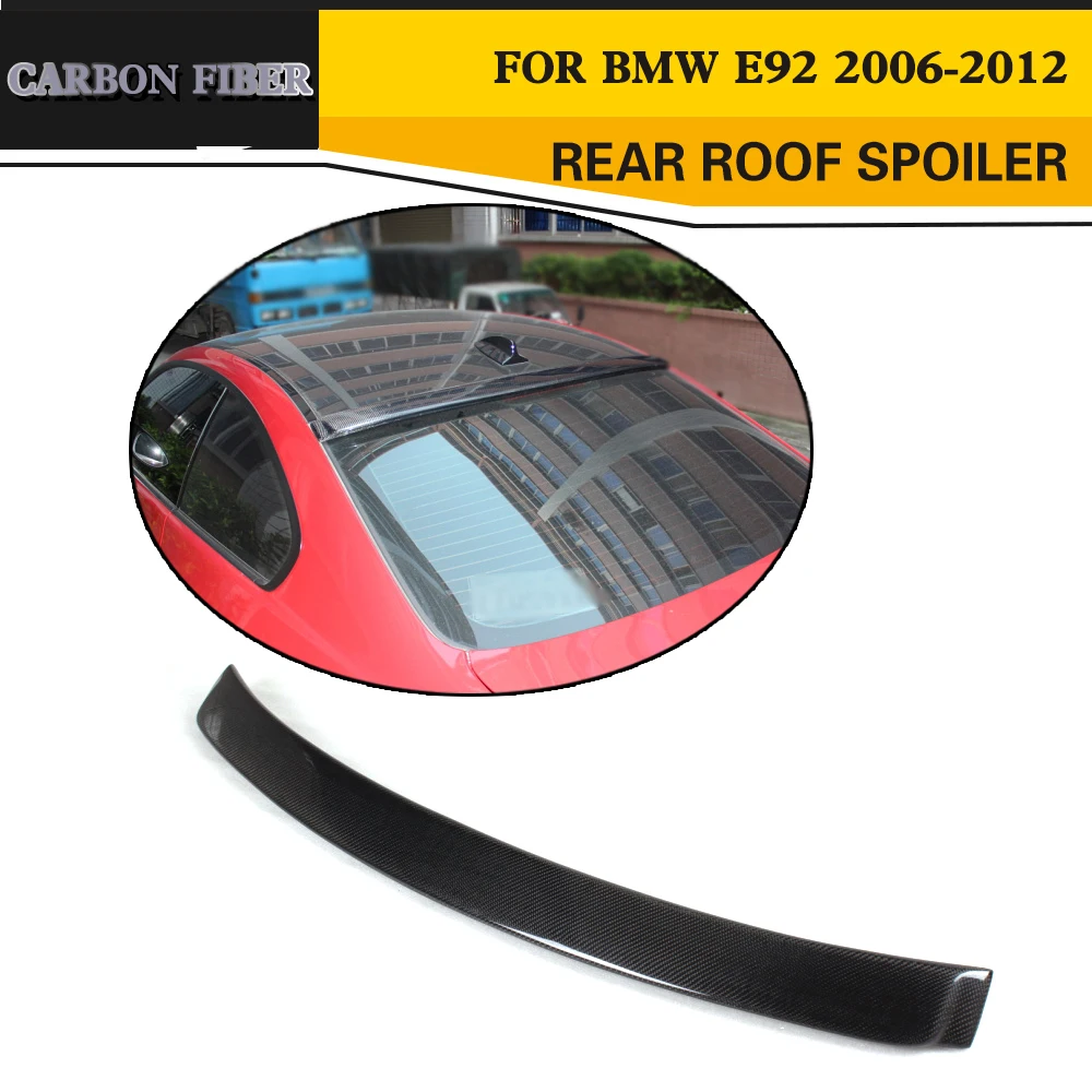 Car styling Carbon Fiber Rear Roof Wing Spoiler For BMW E92 328i 335i