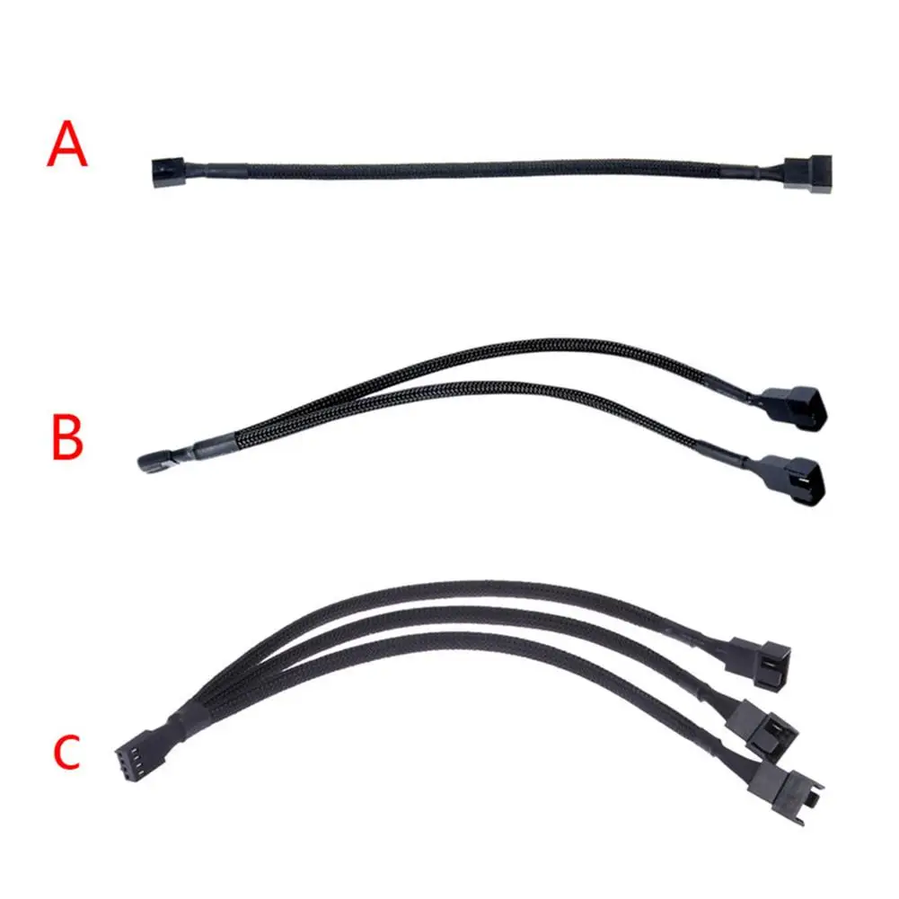 

Mainboard CPU 4 PIN Fan Extention Cables PWM 4P Adapter Cable Computer Case Mainboard 4 PIN Power Cables & Connectors