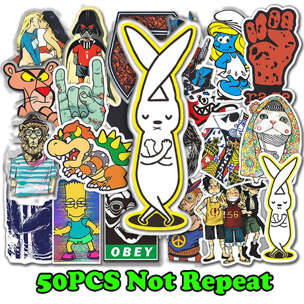 50pcs DIY Graffiti Sticker Bomb Decal Car Motorcycle Suitcase Laptop