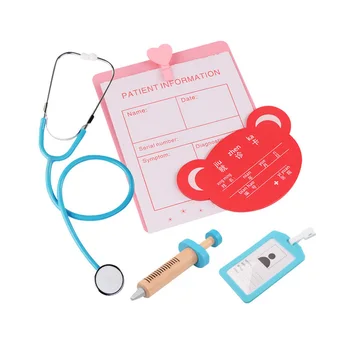 

Children Pretend Doctor Toy Set Play Kids Portable Cloth Suitcase Medical Kit Kids Doctor Operating box Educational Role Play