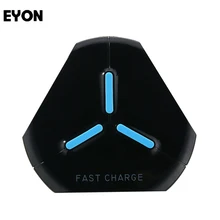 EYON 10W Qi Wireless Fast Charger Quick Charge 2.0 Charging Pad For SAMSUNG S8 S8 Plus S7 Edge S6 Edge+Note 5 8 For iPhone X 8