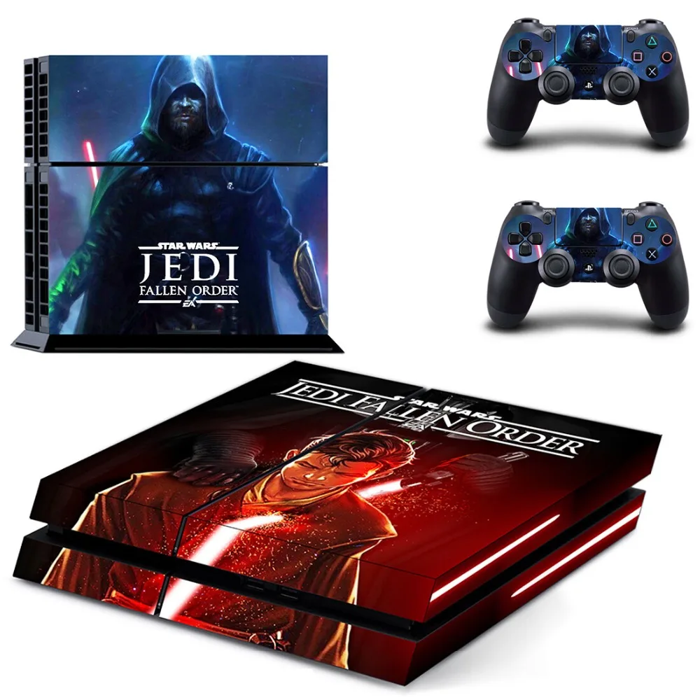 Star Wars Jedi Fallen Order PS4 Skin Sticker Decal Set - Includes Console and 2 Controller Skins - PlayStation 4 Sticker Vinyl