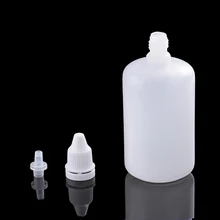 1pc 100ml Empty Plastic Squeezable Dropper Bottles Eye Liquid Dropper Sample Eyedropper Person Care