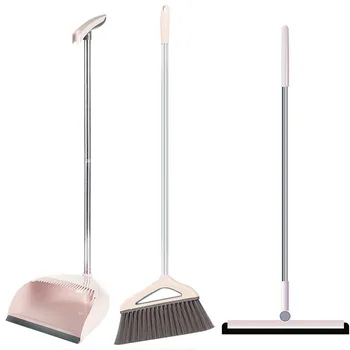 

Foldable Broom Dustpan Suit European Style Plastic PP Broom Combination Soft Hair Clean Dustless Useful Household Cleaning Tools