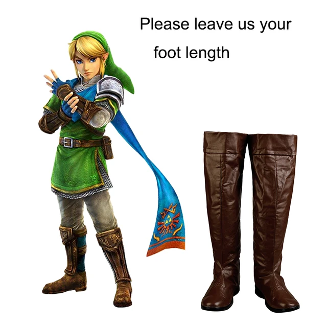 Link Cosplay The Legend of Zelda Twilight Princess Boots Men Superhero