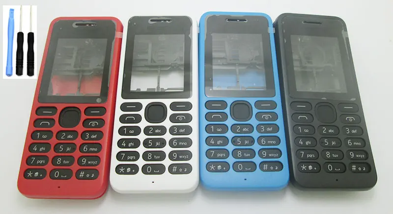 Полный Корпус чехол клавиатура для Nokia 130 DS RM-1122 1035 и отвертка Набор инструментов