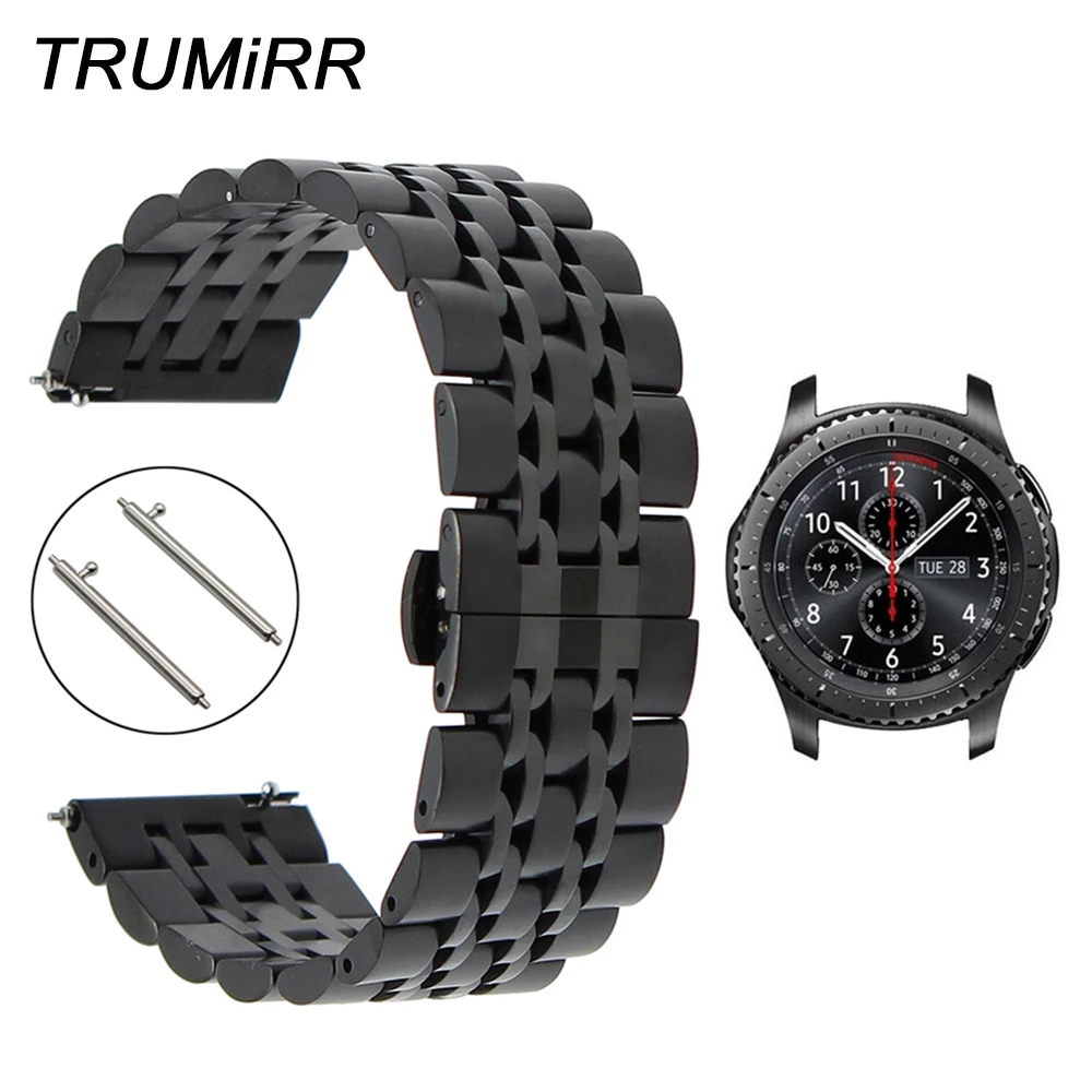 22 Mm Rvs Horlogeband + Link Remover Voor Samsung Gear S3 Klassieke Frontier  Quick Release Band Polsband armband|s3 skin|s3 bluetoothpin pink -  AliExpress