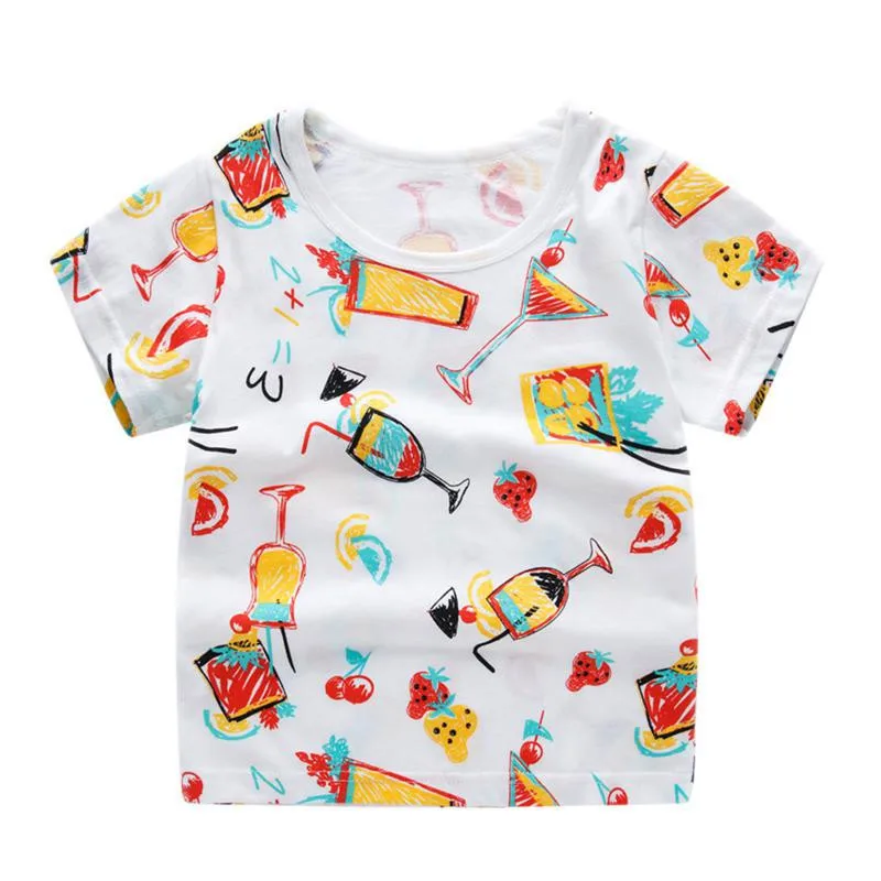 

Girls T Shirt Print Cartoon Kids Clothing New Summer Fashion Children Girl Short Sleeve Cotton T Shirts For Boys