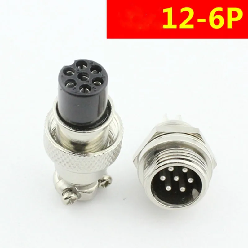 

Air plug GX12-6 p six core aviation socket connector 6 core aviation a connection device