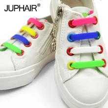 JUP 1 Bag/10 Roots Shoelaces Novelty No Tie Shoelaces Unisex Elastic Silicone Shoe Laces Child Girl Men Women Sneakers Fit Strap