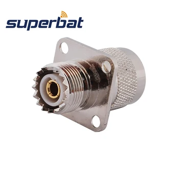 

Superbat 5 pcs UHF Adapter UHF Male Plug to UHF Female Jack Panel Mount RF Coaxial Connector