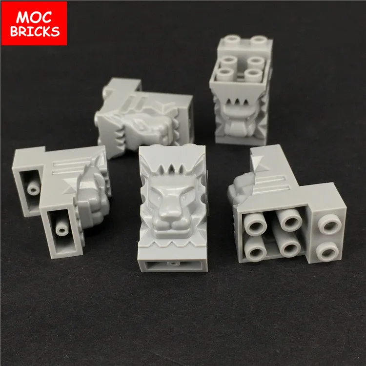 

10pcs/lot MOC Bricks 2x3x3 with Cutout and Lions Head bricks 30274 / DIY Educational Building Blocks Toys kid gifts