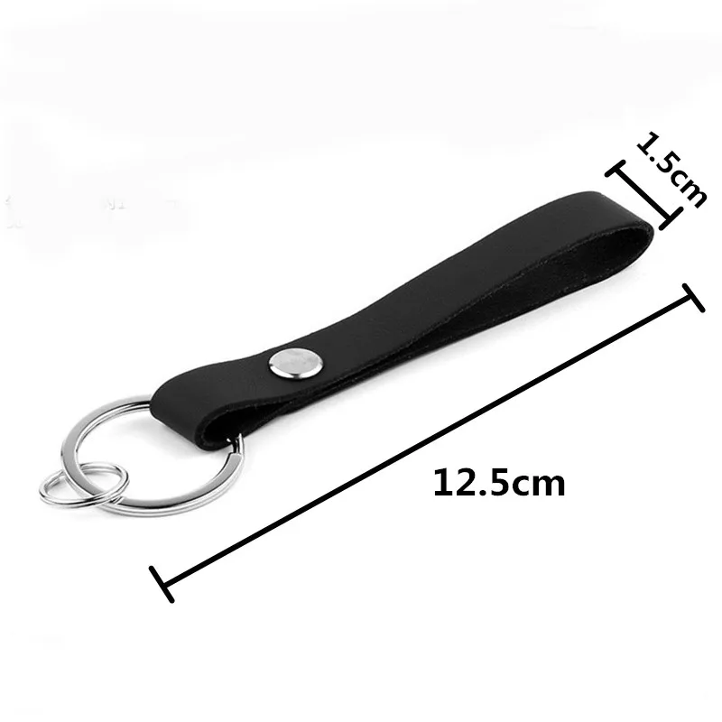 Genuine-Leather-Strap-wrist-neck-strap-for-ID-pass-card-badge-holder-hang-rope-Car-Bag_