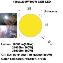 MARSWALLED High CRI 90 95 Ultra Brightness 100W 200W 300W COB font b LED b font
