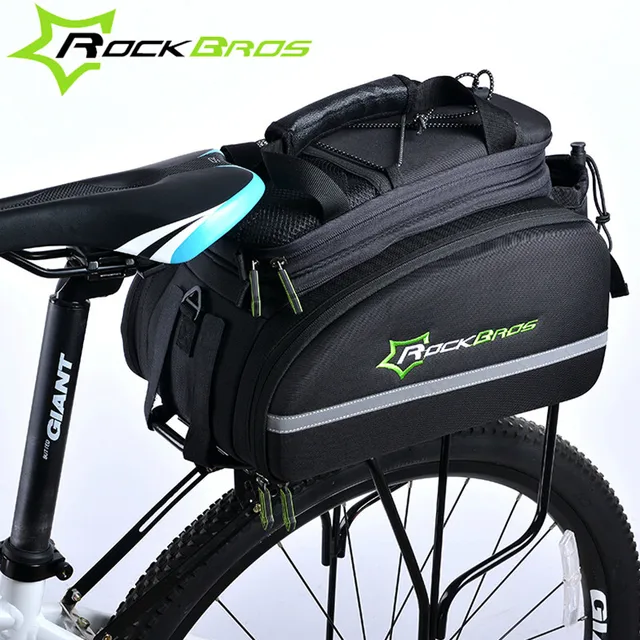 Rockbros 12L Mountain Bike Bag 3 In 1 Rear Rack Shoulder Sotrage