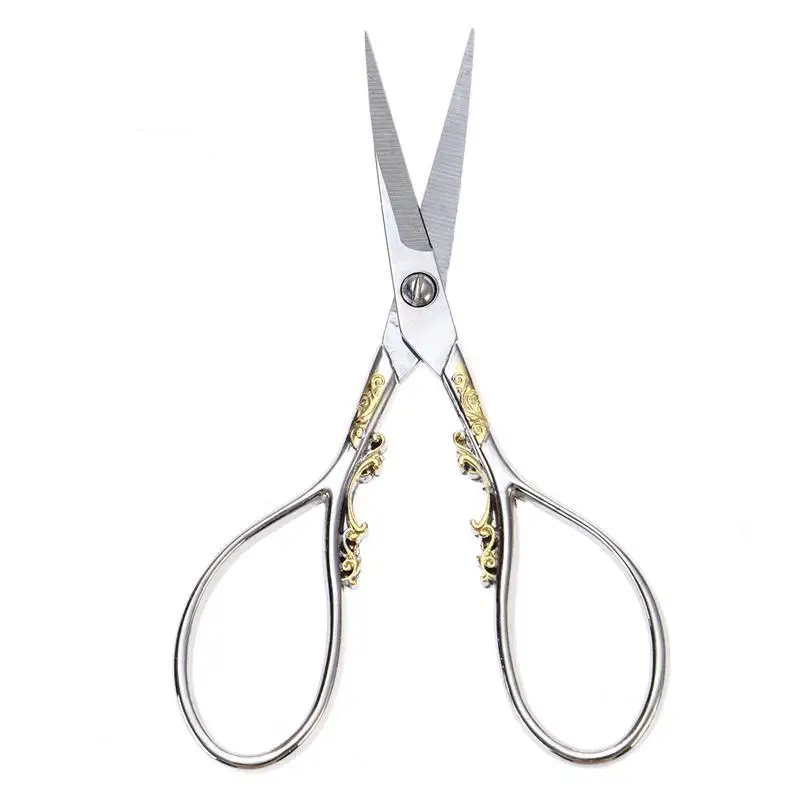 

Vintage European Style Stainless Steel Precision Embroidery Scissor for Sewing Craft Art Work Everyday Use