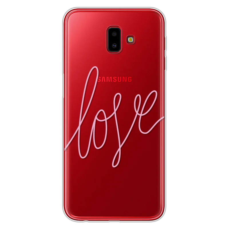 Мягкий мультяшный чехол Love CD для Samsung Galaxy J6 Plus 6 0 дюйма силиконовый из ТПУ J6Plus
