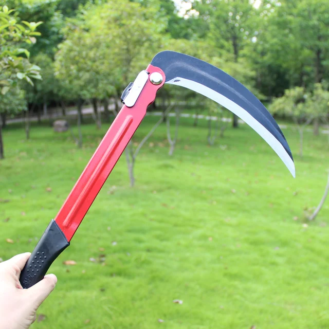 Thicker section Folding sickle Cutting grass knife Agricultural sicklein Sickle from Tools on