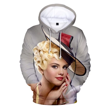 

2019 Hot Sale Selena Gomez Sweatshirts Men/women Fashion Harajuku 3D Print Selena Gomez Hip Hop Hoodie Popular 3D Hoodies TOP