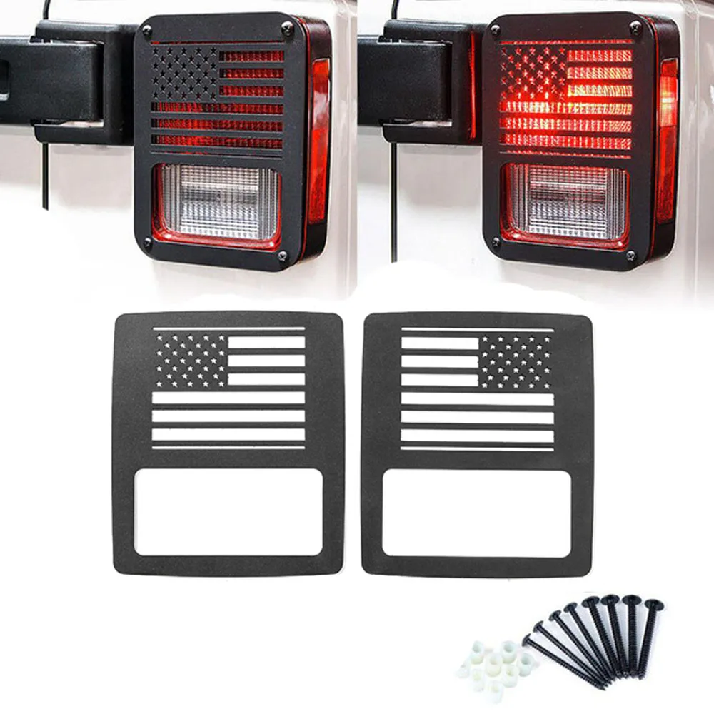 2pcs Tail Lights Guard Exterior Grille Tail Light Rear Lamp Cover