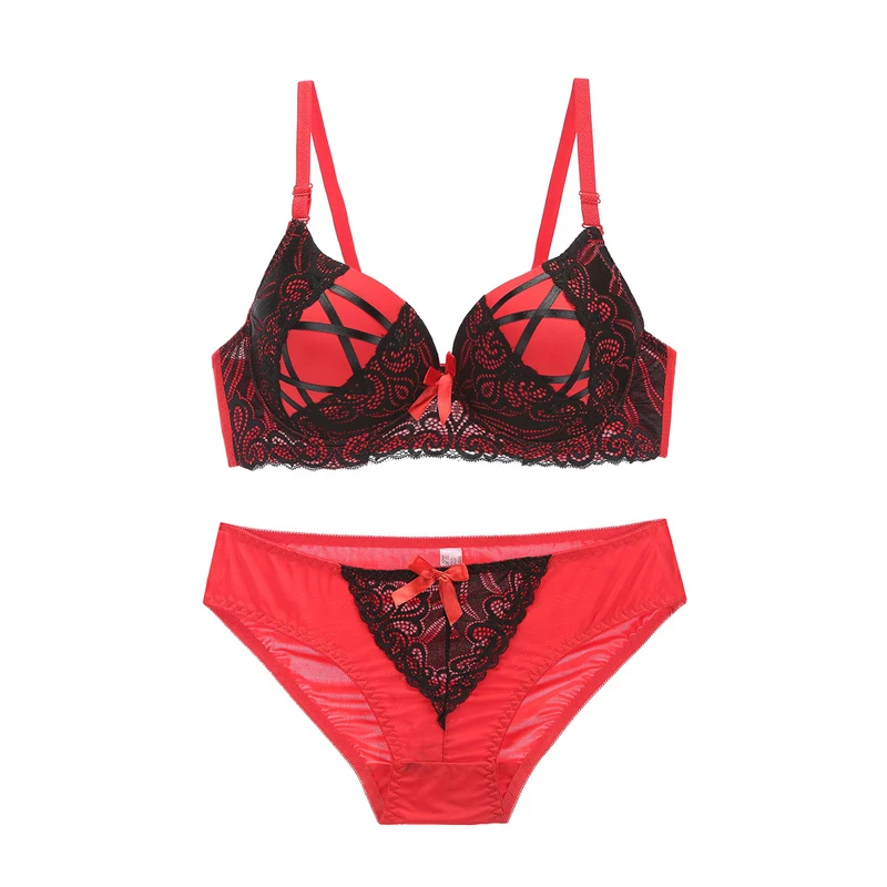 Женский комплект нижнего белья из бюстгальтера пуш ап и пены|matching bras|bra underwear