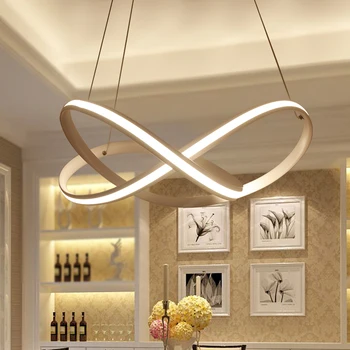 

post modern personality led pendant light ring for simple living room restaurant bar dining room hanging lamp