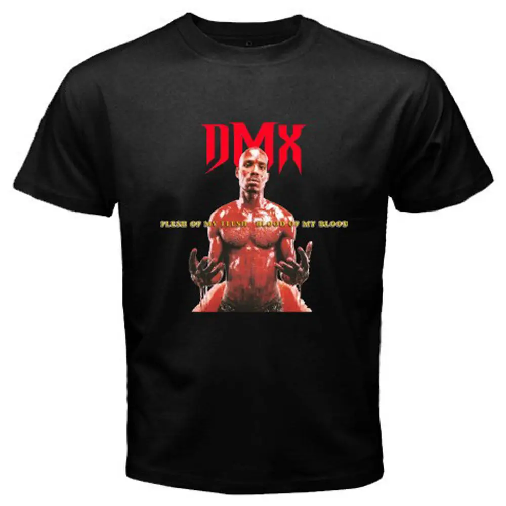 Новинка DMX * Flesh of My Rap хип-хоп альбом Мужская черная футболка Размер S-3XL 2018 модная