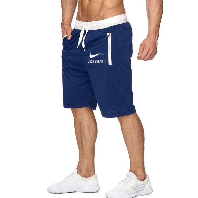 

Men 2019 Summer New Loose Cotton Shorts Man Gyms Fitness Knee Length Sweatpants Male Jogger Workout Crossfit Brand Short Pants