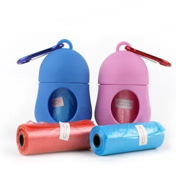 

Portable Pet Dog Poop Bag with Dispenser Waste Garbage Holder Dispensers Poop Bags Set Pets Dogs Trash Cleaning Supplies