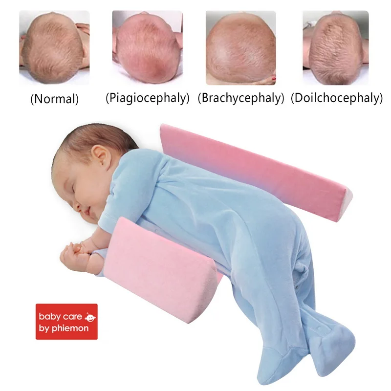 Urijk Baby Pillow Adjustable Memory Foam Support Newborn Infant Sleep