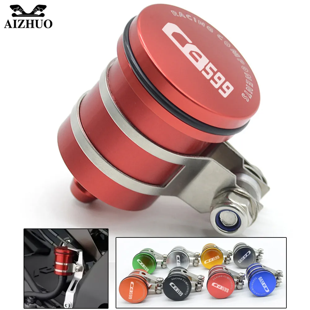 For Honda CB599 CB600 HORNET 1998 1999-2006 Motorcycle Oil Cup Brake Fluid Reservoir Clutch Tank Oil Fluid Cup With CB599 LOGO
