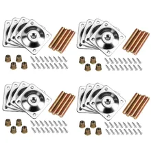 16 шт. ножка столика у дивана разъем монтажные пластины мебель фиксированное Крепление Железный кронштейн с M8 вешалка болты винты