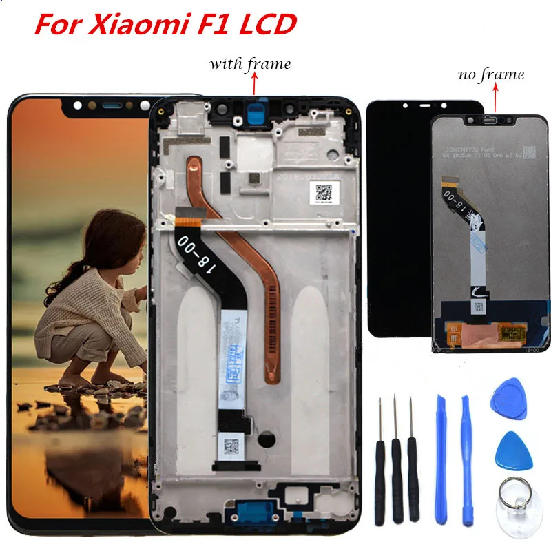 

6.18" Original LCD For Xiaomi poco F1 LCD Display Touch Screen Digitizer Assembly for xiaomi mi Pocophone F1 LCD With Frame