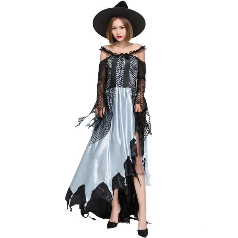 

Witch Game Costume Women Lace Dress Halloween Costumes for Adult