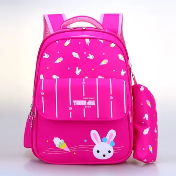 

School Bags With Pencil case For Girls Boys Sweet Cartoon Princess Cartoon Children Backpacks Kids Bookbag Primary School Bag