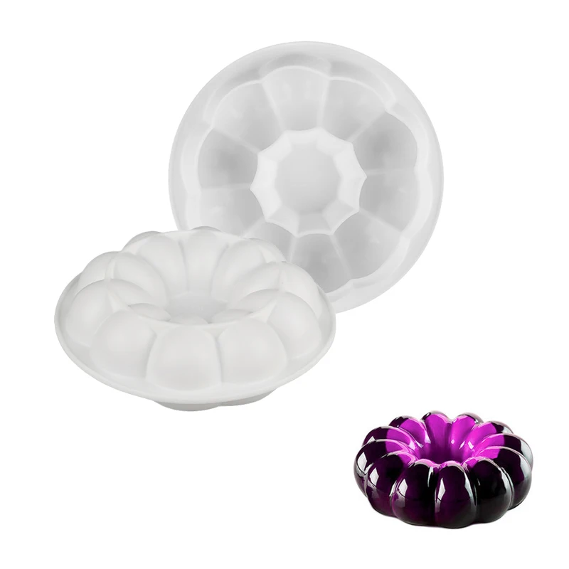 

3D Round Silicone Cake Pan Baking Brownie Chiffon Sponge Cakes Pans For Mousse Dessert Molds Non Stick Bakeware Drop Ship