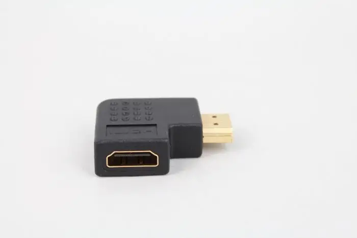 HDMI мужчин и женщин адаптер конвертер 90 градусов угол поворота правый HDMI разъем поддерживает HD 1080 P