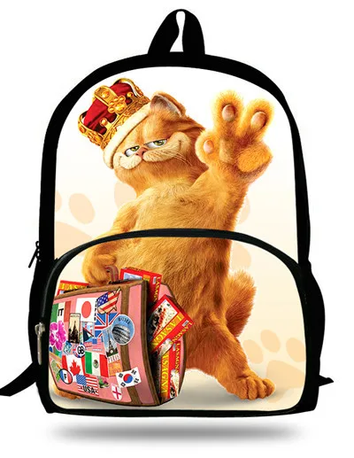 16-дюймовый шпилька Mochilas infantis нижнее белье с рисунком из мультфильма трусы рюкзак рисунком героя мультфильма "Гарфилд" школьные сумки для подростков От 7 до 13 лет, детские школьные рюкзаки