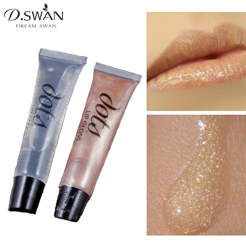 Bare Gold High Shimmer Lip Gloss Nude Metal Color Sparkle Lipgloss 2