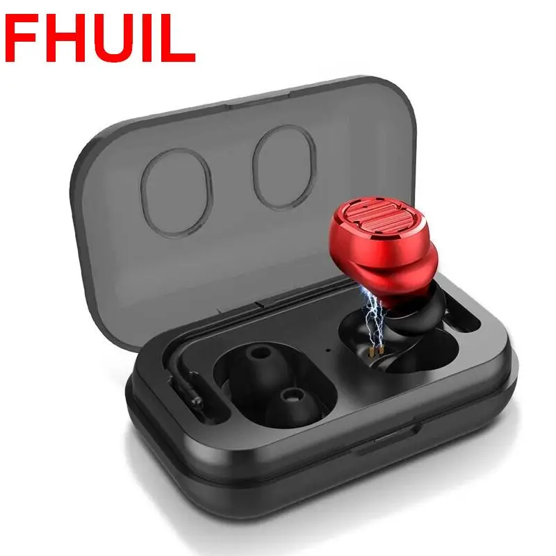 

Bluetooth 5.0 Earphones Touch keys Wireless Head phone Sports Earbuds HIFI Stereo Sound Earbuds with Microphone and Charging box