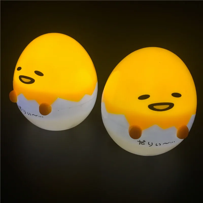 

3D Japanese Anime Gudetama Egg Light-Up Night Lamp Children Toy Lazy Egg Yolk Gudetama Sleeping Lamp Home Cute Decoration