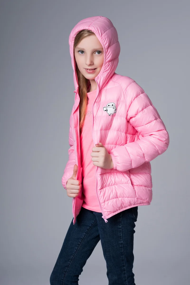 2015 new winter jacket boys and girls children wear lightweight hooded