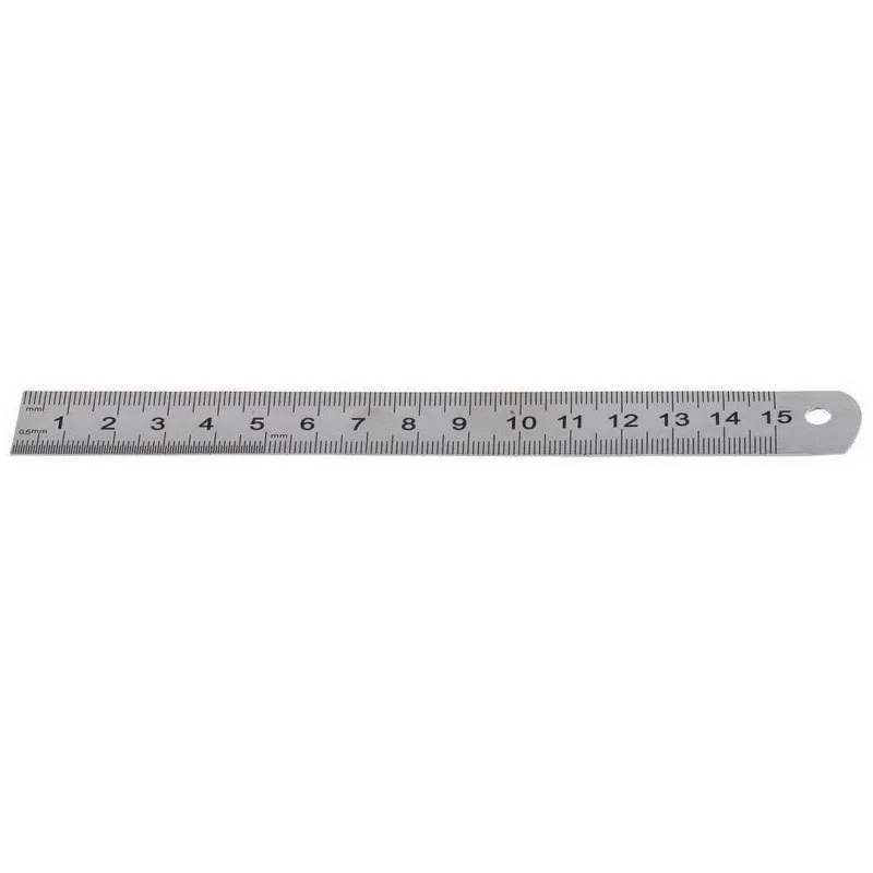 15 см 2 шт. нержавеющая сталь металл измерительная линейка правило точность Двусторонняя линейка принадлежности для измерения