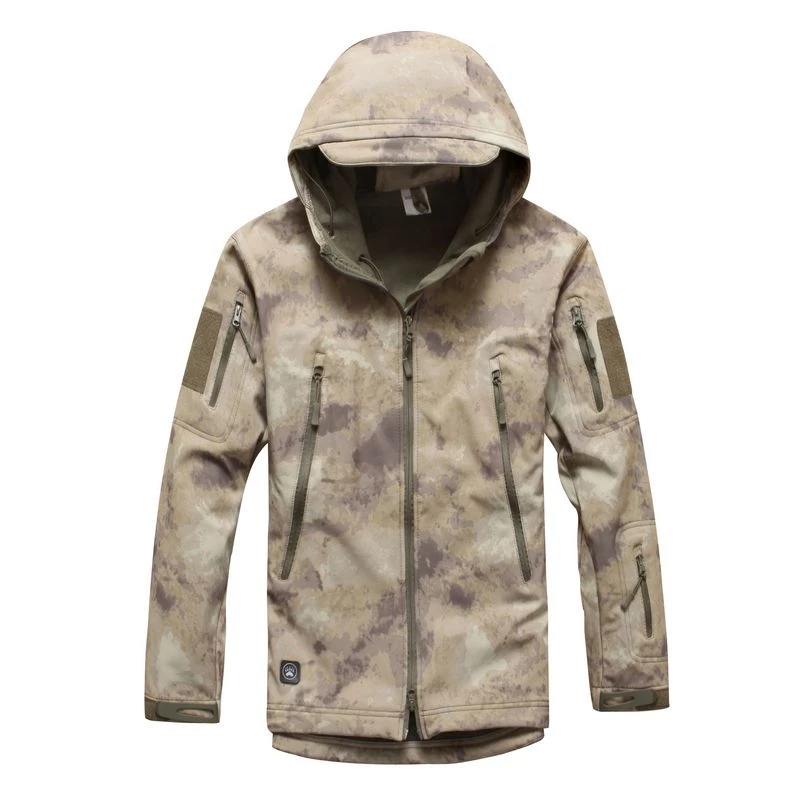 

Camo Outdoor camping Waterproof Coats Jacket Hoodie Softshell fleece Lining Jacket