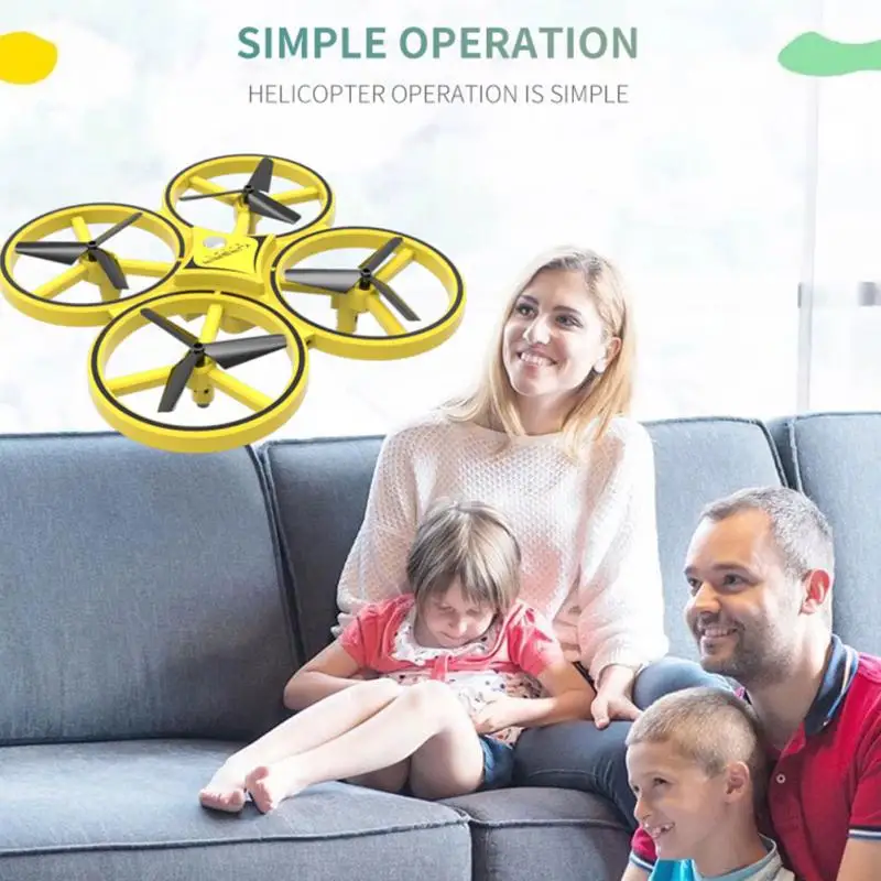 

Children Aircraft LED Lighting Outdoor Quadcopter Drone Gravity Sense Smart Watch Gift Toy Remote Control Gesture Interact