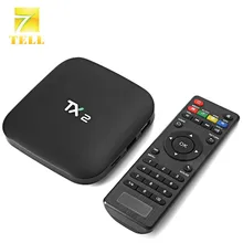 TX2 R2 RK3229 четырехъядерный 2G 16G Смарт ТВ приставка Android 6,0 H.265 4K DLNA Bluetooth 2,1 4K медиаплеер