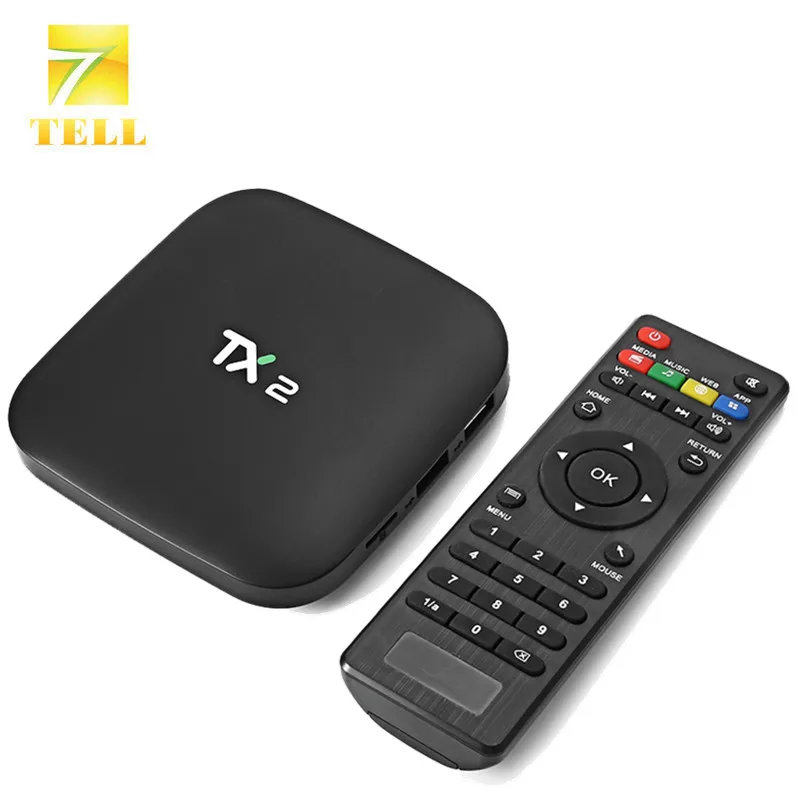 

TX2 R2 RK3229 Quad Core 2G 16G Smart TV Box Android 6.0 H.265 4K DLNA Bluetooth 2.1 4K Media Player