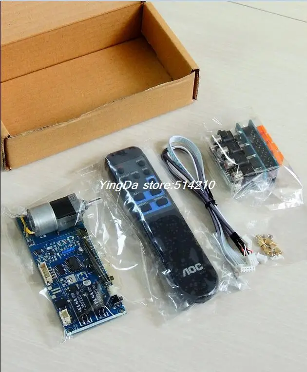 Remote Volume Audio input choose Motor pot preamp board Motor volume board + power supply control board + audio switch board