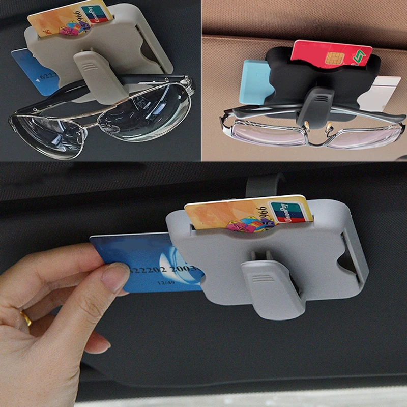 Car-Sun-Visor-Clip-Sunglasses-Eyeglasses-Glasses-Holder-Organizer-Storage-Case-Clips-Credit-Card-Package-ID (1)